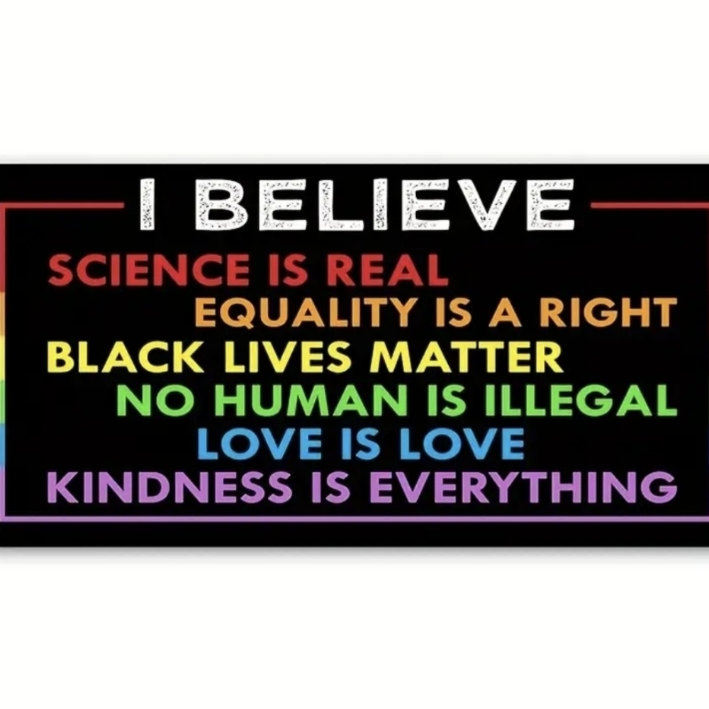 Bumper Sticker✨I believe✨🌈 Decal for Car or Home. Removable